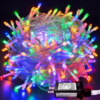 33ft 100LED Guirlande Lumineuse Intérieur Extérieur 8 Modes Étanche UL Plug Connectable Twinkle Fairy Christmas Lights
