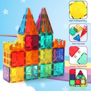 Blocs de construction magnétiques 3D, blocs de construction magnétiques, jouets éducatifs en plastique pour enfants, tout-petits - Product Image 5