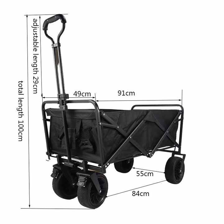 Practical Hot Selling Black Folding Handcart