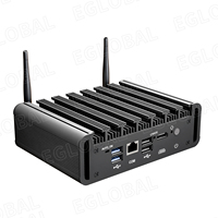 EGLOBAL Router Firewall PfSense de 12.ª Generación J6412, 6LAN I226V, LAN de 2.5G, Mini PC Industrial Barebone DDR4, Nuevo, Compatible con VPN de 4-6 Sesiones