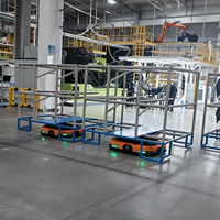 Robot mobile autonome (AMR) à levage par laser SLAM, AGV, évitement d'obstacles par laser, logistique de fabrication en allées étroites