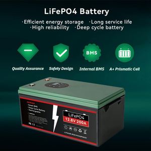 Demuda 12V 250AH LiFePO4 Pin 100Ah 120Ah 150AH 200AH 300ah năng lượng mặt trời Pin Lithium với LCD thông minh BMS sâu có thể sạc lại - Product Image 2