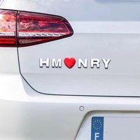 Emblème de voiture en chrome ABS avec logo personnalisé, autocollant en lettres chromées, emblème de voiture, emblèmes automobiles en gros pour la décoration de voiture