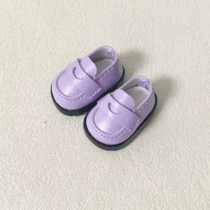 Zapatos de Lona con Cordones de Color Sólido de 3.8cm para Muñecas, Zapatos de PU para Accesorios de Ropa de Muñecas Labubo, Venta al Por Mayor - Product Image 4