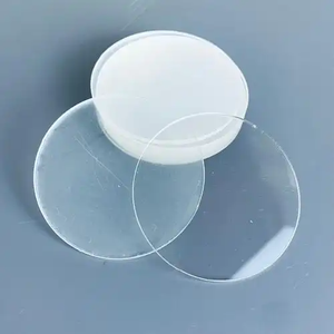 Fabricación de Ventanas Ópticas Redondas y Cuadradas de Sílice Fundida de Borosilicato Transparente Personalizadas con Recubrimiento Láser Visible para Uso Médico - Product Image 5