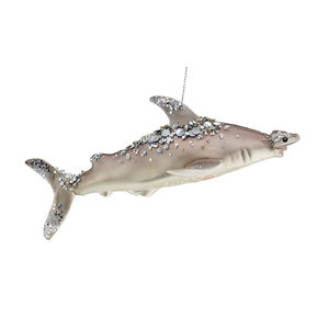 Sea Overlord Shark Shell <span class=keywords><strong>Crystal</strong></span> Adorno Colgante Hecho a mano Decoración de vidrio Fiestas Hecho a mano Decoraciones de Navidad Profundo - Product Image 6