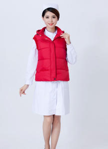 Chalecos para Médicos y Enfermeras de Hospital, Chaquetas de Algodón, Ropa de Trabajo Corta, Cálida para Invierno, Sin Mangas y Gruesa - Product Image 2