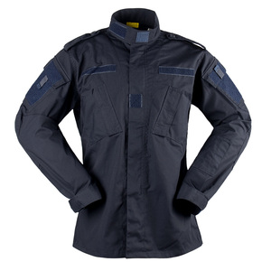 Uniforme de Garde de Sécurité Style ACU Seconde Génération en Ripstop Bleu Marine, Uniforme de Camouflage - Product Image 4