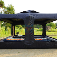 Tente pneumatique de camping en plein air, imperméable en TPU, gonflable, pour 8 à 12 personnes, tente de glamping, maison de camping, grand espace, cabane pour voyage en camping