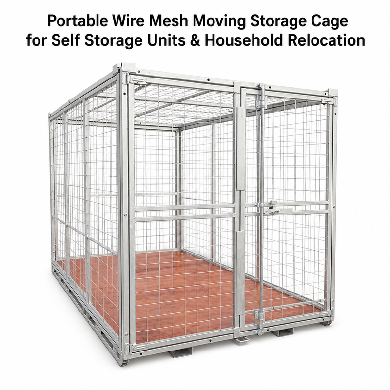 Lockable Galvanized Wire Security Cage with