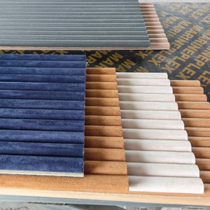 Flexible Fireproof Suede MDF Tambour Wall Panels for Room and Apartment <strong>Interior</strong> - Product Image 1
