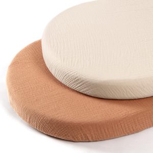 Juego de Sábanas para <span class=keywords><strong>Cuna</strong></span> de Bebé de 2 Piezas, Transpirables, de Hilo de Algodón Teñido, con Funda Extraíble y Lavable, Juego de Ropa de Cama para <span class=keywords><strong>Cuna</strong></span> - Product Image 1
