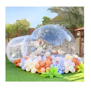 Çocuklar parti temizle şişme kristal Igloo kubbe kabarcık çadır şeffaf şişme kabarcık balonlar ev bubbletent