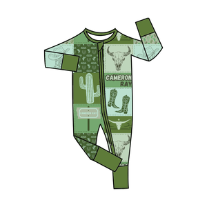 Fabrik benutzer definierte Druck Bambus Baby Pyjama Säugling Bodysuit Bambus Zippy Baby Onesie Cabrio Dual Reiß verschluss Baby Onesie Bambus - Product Image 6