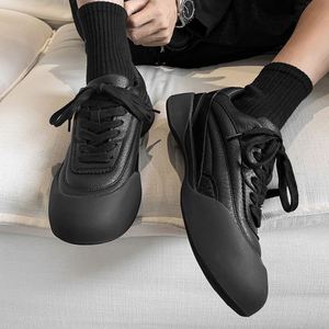 Nouvelles Chaussures de Marche Décontractées Montantes pour Hommes, Tendance, en Maille Respirante, à Lacets, Idéales pour Tenues Professionnelles, Design Courbé, Chaussures d'Extérieur - Product Image 2
