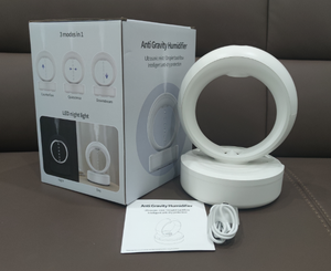 Humidificateur intelligent USB à ultrasons créatif pour bureau, <span class=keywords><strong>anti</strong></span>-gravité, gouttelettes <span class=keywords><strong>de</strong></span> <span class=keywords><strong>pluie</strong></span>, diffuseur d'huiles essentielles, humidificateur pour chambre à coucher, bureau - Product Image 2