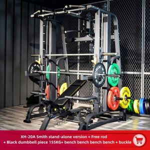 Wholesale Steel <b>ABS</b> Multifunction Smith Machine Home Gym Power Rack <b>Exercise</b> Equipment Portable Durable Black Eco-friendly - Product Image 6