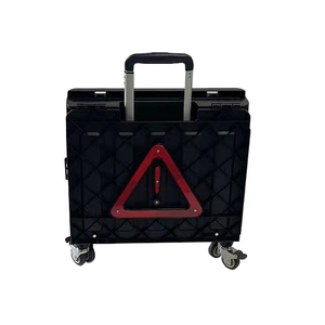 सुविधाजनक कैंपिंग यात्राओं के लिए 360 डिग्री घूर्णन पहियों के साथ नई डिजाइन मजबूत फोल्डेबल शॉपिंग ट्रॉली गाड़ी - Product Image 2