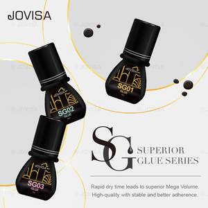 กาวลาเท็กซ์เจลสำหรับขนตาและฟอร์มาลดีไฮด์ฟรี1.5วินาทีเวลาในการอบแห้ง5มล. สีดำพร้อมโลโก้ - Product Image 2