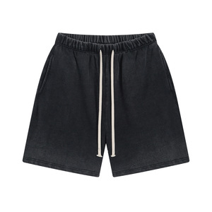 <span class=keywords><strong>Pantaloncini</strong></span> da <span class=keywords><strong>Uomo</strong></span> Personalizzati 100% <span class=keywords><strong>Cotone</strong></span> 430g, Shorts Pesanti con Lavaggio Acido, <span class=keywords><strong>Pantaloncini</strong></span> Cargo Vintage Larghi con Coulisse - Product Image 3