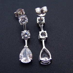 Orecchini Pendenti alla Moda in Argento Sterling 925 con Topazio Misterioso per Donna - Product Image 5