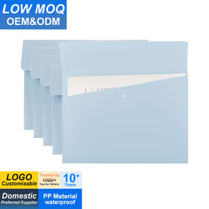 Pochettes de classement en polyéthylène format Lettre, organiseur de documents, enveloppes en plastique <span class=keywords><strong>A4</strong></span>, porte-documents plat <span class=keywords><strong>avec</strong></span> fermeture à bouton-pression - Product Image 1