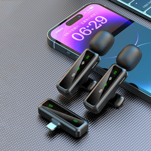 3 trong 1 Mini không dây <span class=keywords><strong>Lavalier</strong></span> Microphone Clip <span class=keywords><strong>Mic</strong></span> ghi âm thanh một <span class=keywords><strong>mic</strong></span> tất cả trong một cho điện thoại thông minh máy ảnh vlog - Product Image 5