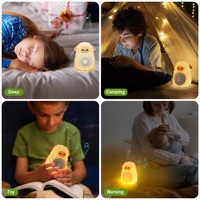 Machine à bruit blanc Enregistrement de sommeil pour bébé Veilleuse tactile Lampe à bruit blanc pour bébé