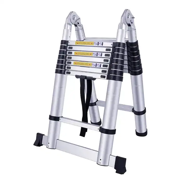 Uni-Silent 150kg Capacity Industrial Ladder Folding Telescopic Aluminum Ladder Office Building Warehouse FL-T1029