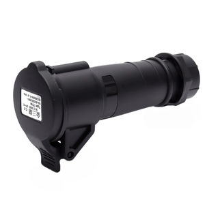 Prise industrielle 16A IP44 étanche, connecteur d'alimentation 220V avec mise à la terre standard, matériau plastique - Product Image 4