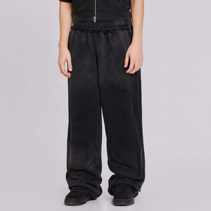 <span class=keywords><strong>Pantaloni</strong></span> da Jogging larghi a <span class=keywords><strong>vita</strong></span> alta OEM <span class=keywords><strong>pantaloni</strong></span> da Jogging larghi lavati Vintage da <span class=keywords><strong>uomo</strong></span> - Product Image 2