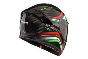 Casco de Motocicleta Integral de Fibra de Carbono Rojo/Gris Astone Helmets, Nuevo Éxito de Ventas Global, con 1 Año de Garantía - Product Image 3