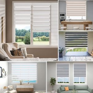 Wireless Automation WiFi Alexa Smart Home Decor Window Zebra <strong>Blinds</strong> Shade Windows Cordless Zebra <strong>Blinds</strong> - Product Image 5