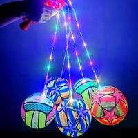 Ballon lumineux clignotant en gros, promotion, ballon de plage gonflable néon en PVC, ballon de basket, jouets LED pour fête d'enfants, cadeau pour garçons et filles