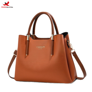 Bolso de mano minimalista y casual de piel sintética para mujer, elegante, con asa superior, bandolera, RTS, pedido mixto al por mayor - Product Image 1