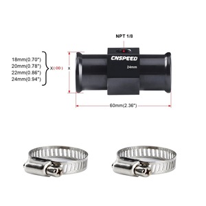 CNSPEED Jauge de température de l'eau en alliage d'aluminium, 30mm, bleue, pour la rénovation de motos et de voitures - Product Image 2