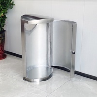 Poubelles modernes personnalisées en acier inoxydable Surface brossée Caractéristiques spéciales pour seau de stockage