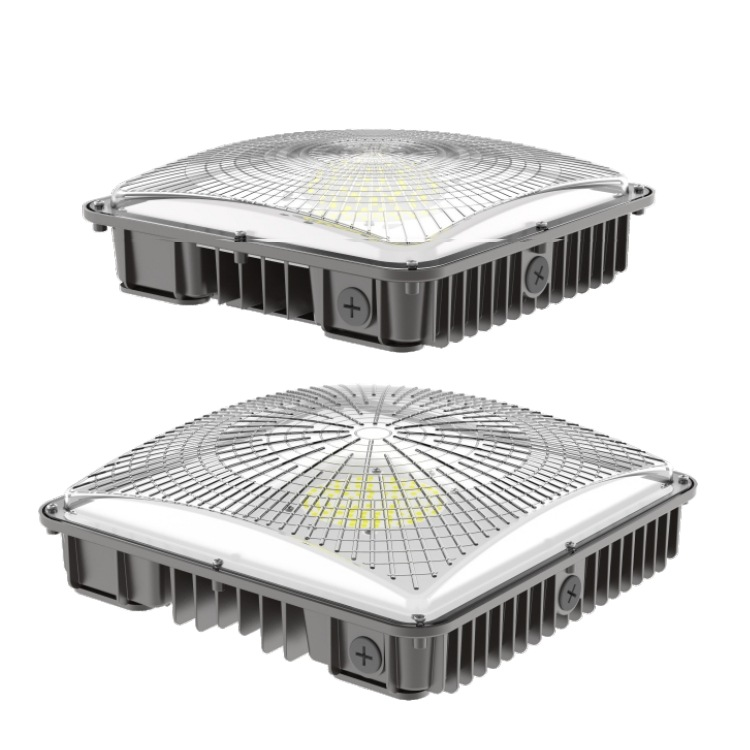 LED Canopy Gas Station Light 50W-120W Surface Mount LED Carport Ceiling Light 5700K (600W HID/HPS Equivalent) IP65 ETL Listed