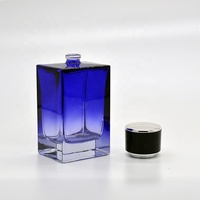 Flacon de parfum en verre rectangulaire vide de 100 ml, design moderne et luxueux, personnalisable