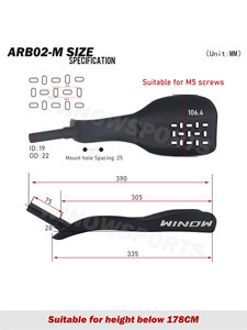 WINOWSPORTS Carbonfaser Triathlon Lenker / TT <span class=keywords><strong>Aerobars</strong></span> für Rennrad-Rennen - Product Image 3