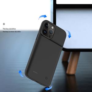 아이폰 14 프로 최대 6800mAh 확장 배터리 소프트 에지 전화 충전기 백 케이스 전원 은행 - Product Image 3