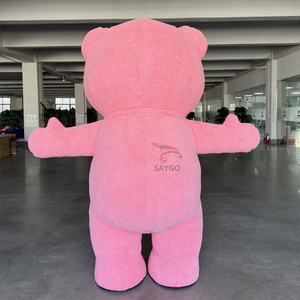 Disfraz de Mascota de Oso de Peluche Bailarín Feliz para Fiestas, 2m 2.6m, Disfraz de Mascota de Oso de Peluche Inflable de Dibujos Animados con Certificación CE para Eventos - Product Image 2