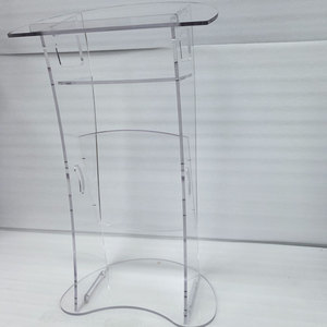 Nhà thờ hình trái tim Acrylic Bục Giảng, trong suốt PMMA buổi tối emcee bài phát biểu đứng - Product Image 2