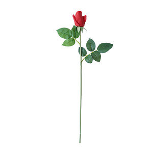 Real Touch Moisturizing Rose <b>Artificial</b> <b>Flower</b> Single Valentine's Day Gift Rose Bud for Home Decoration for Christmas - Product Image 2