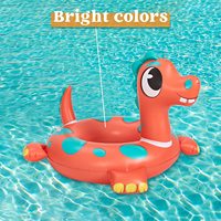 32 "3 Pack Tubes de Piscine Gonflables Flotteurs de Piscine, Dinosaure & Tortue de Mer & Dauphin Anneaux de Natation pour Enfants Piscine Plage Été