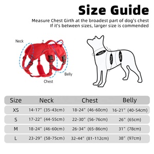 Stock 2024 Hot Sale OEM/ODM Scape Proof Hunde geschirr für kleine mittelgroße Hunde Walking Hiking Training - Product Image 6