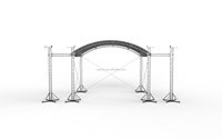 Armazón de iluminación de escenario curvo, estructura de armazón de arco