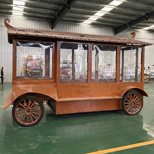 Carrito de Comida Móvil Plegable de Alta Calidad con Ruedas para Exhibición de Bebidas - Product Image 1