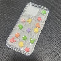 Coque de téléphone Ice Cube 3D transparente à bulles, double couche, avec plaque arrière détachable pour iPhone 17 18 Pro Max 16 15 S26, accessoire DIY