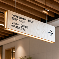 Enseigne lumineuse LED personnalisée en aluminium, décorative, étanche, suspendue, pour affichage publicitaire extérieur, idéale pour les devantures de magasins, librairies, cafés